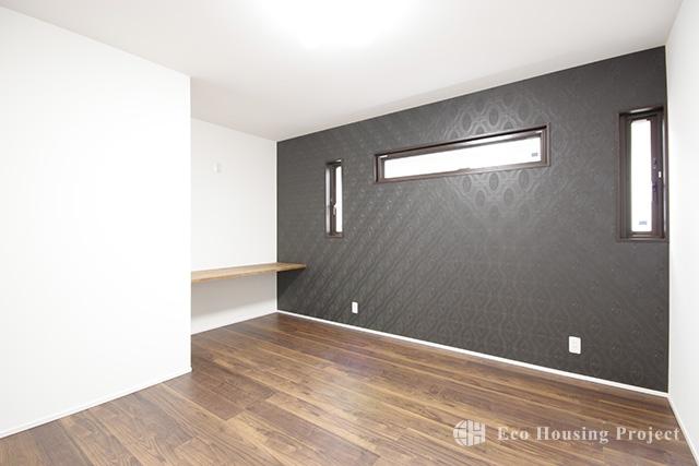 (各社施工事例)ヴィンテージスタイル・吹抜けのあるウォルナット無垢床の家